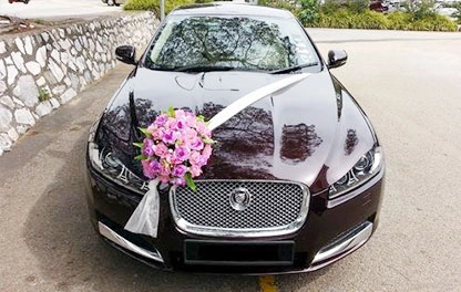 Image of wedding car Jaguar